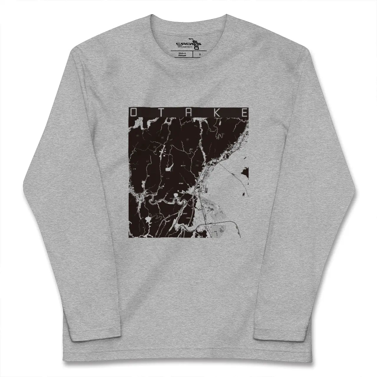 【大竹（広島県）】地図柄ロングスリーブTシャツ