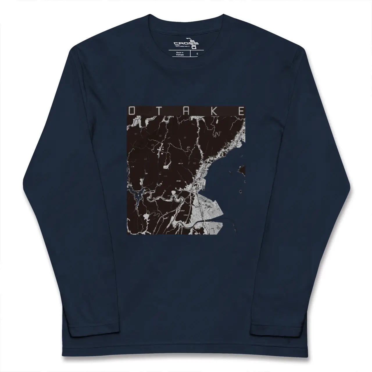 【大竹（広島県）】地図柄ロングスリーブTシャツ