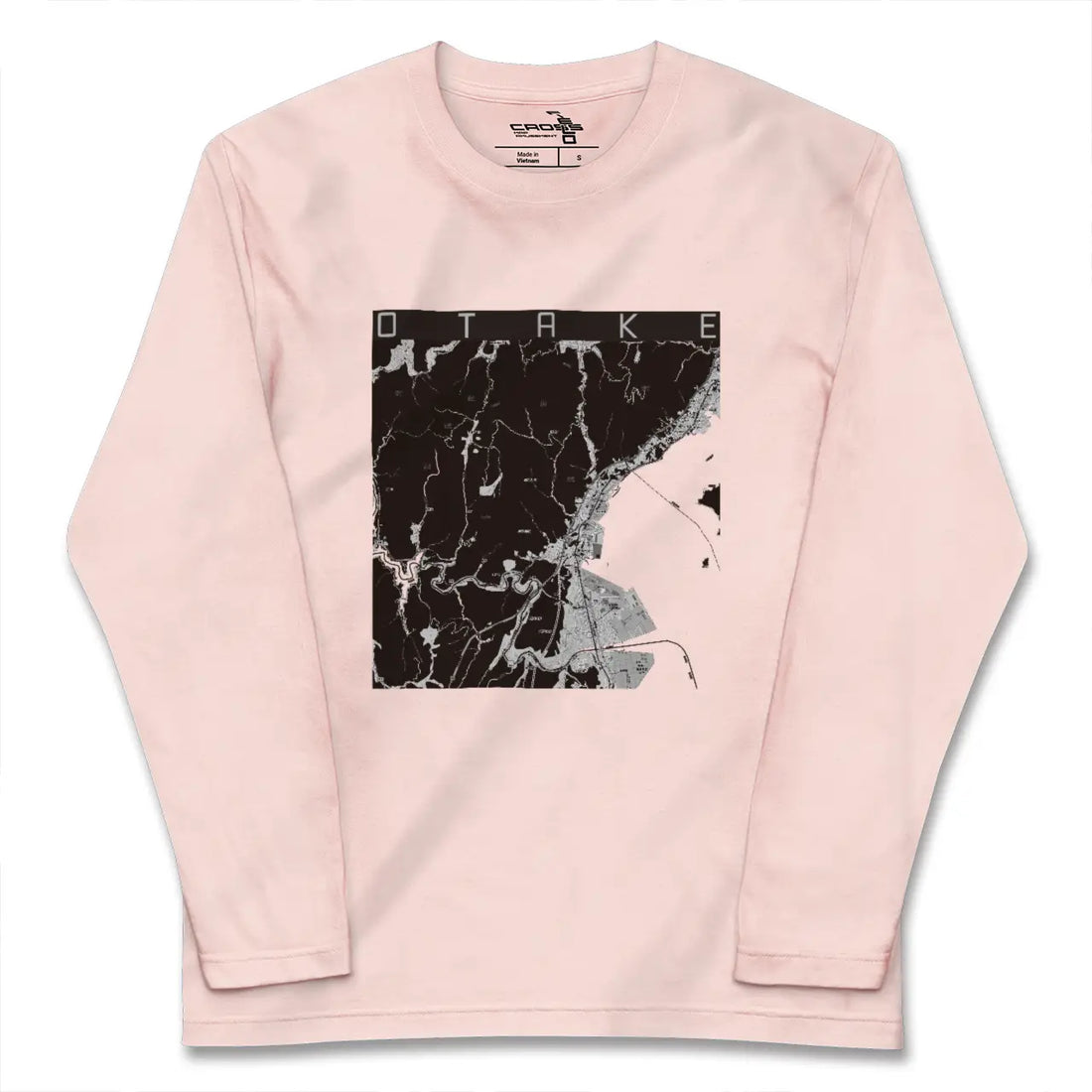 【大竹（広島県）】地図柄ロングスリーブTシャツ
