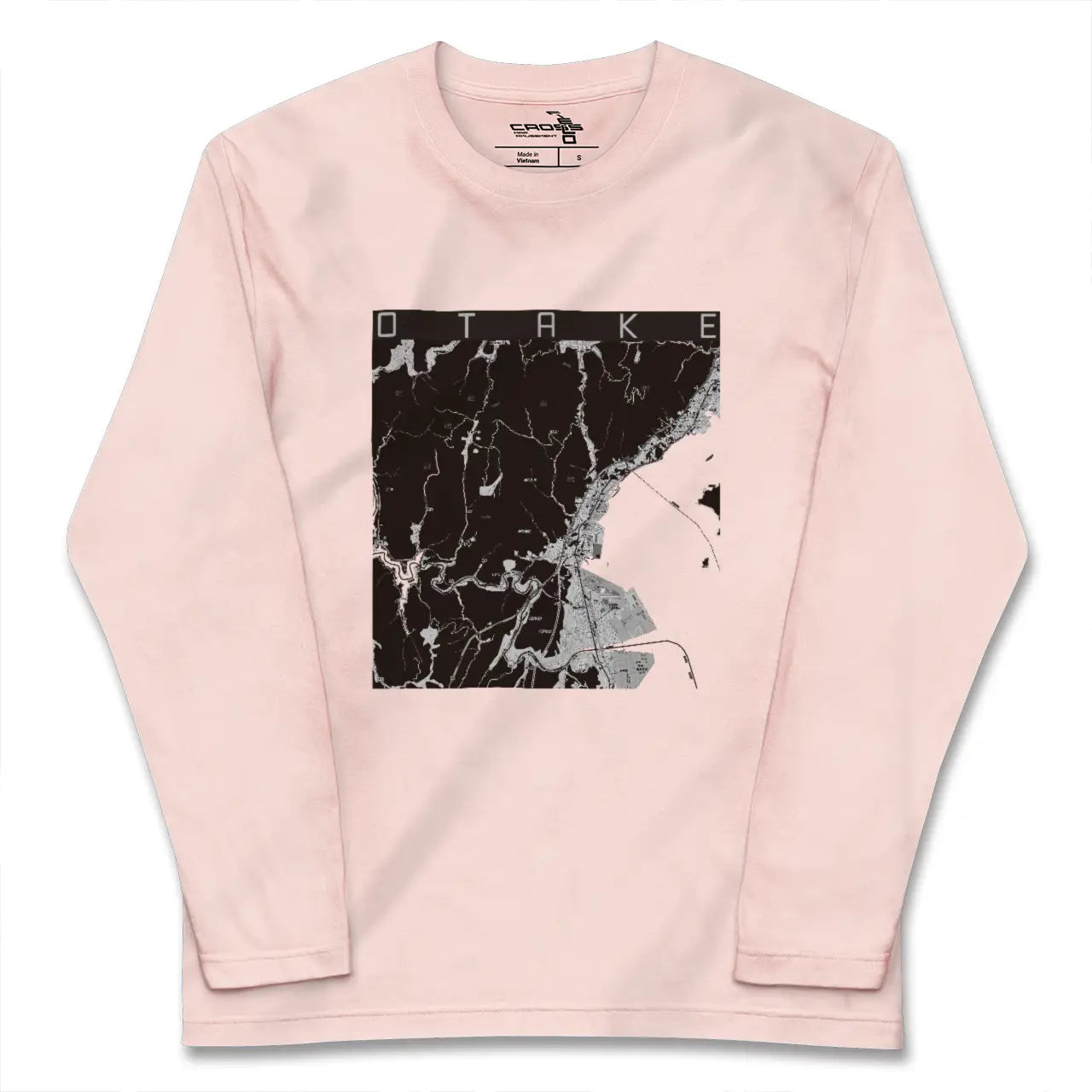 【大竹（広島県）】地図柄ロングスリーブTシャツ