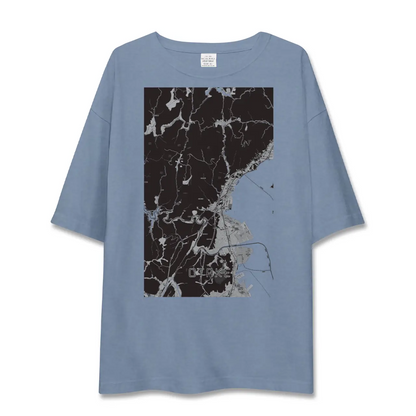 【大竹（広島県）】地図柄ビッグシルエットTシャツ