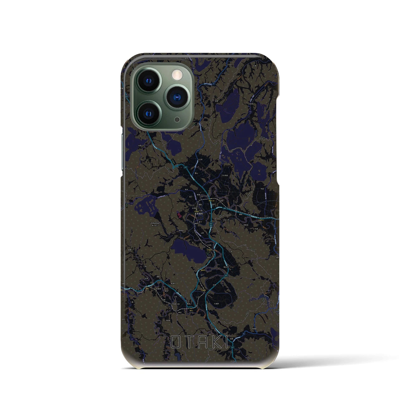 【大多喜（千葉県）】地図柄iPhoneケース（バックカバータイプ）