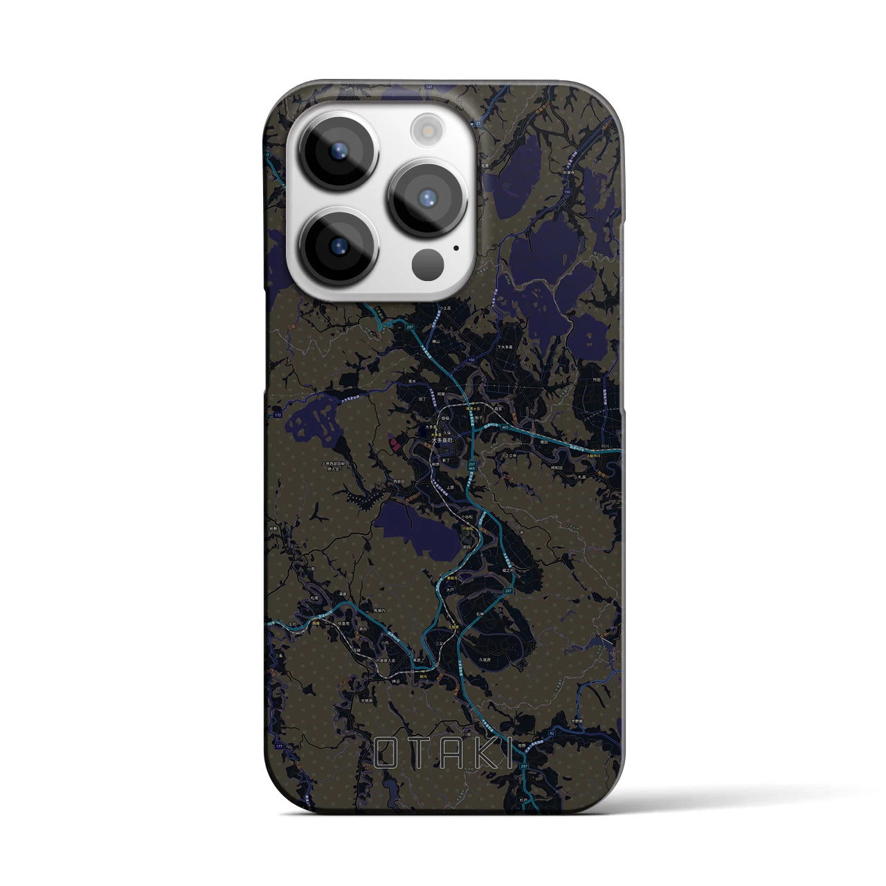 【大多喜（千葉県）】地図柄iPhoneケース（バックカバータイプ）