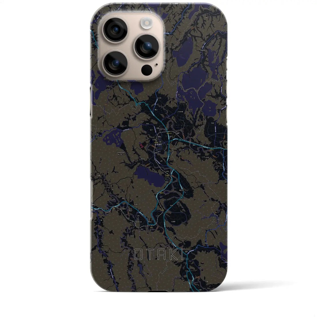 【大多喜（千葉県）】地図柄iPhoneケース（バックカバータイプ）