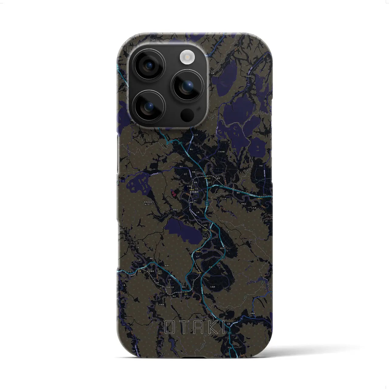 【大多喜（千葉県）】地図柄iPhoneケース（バックカバータイプ）