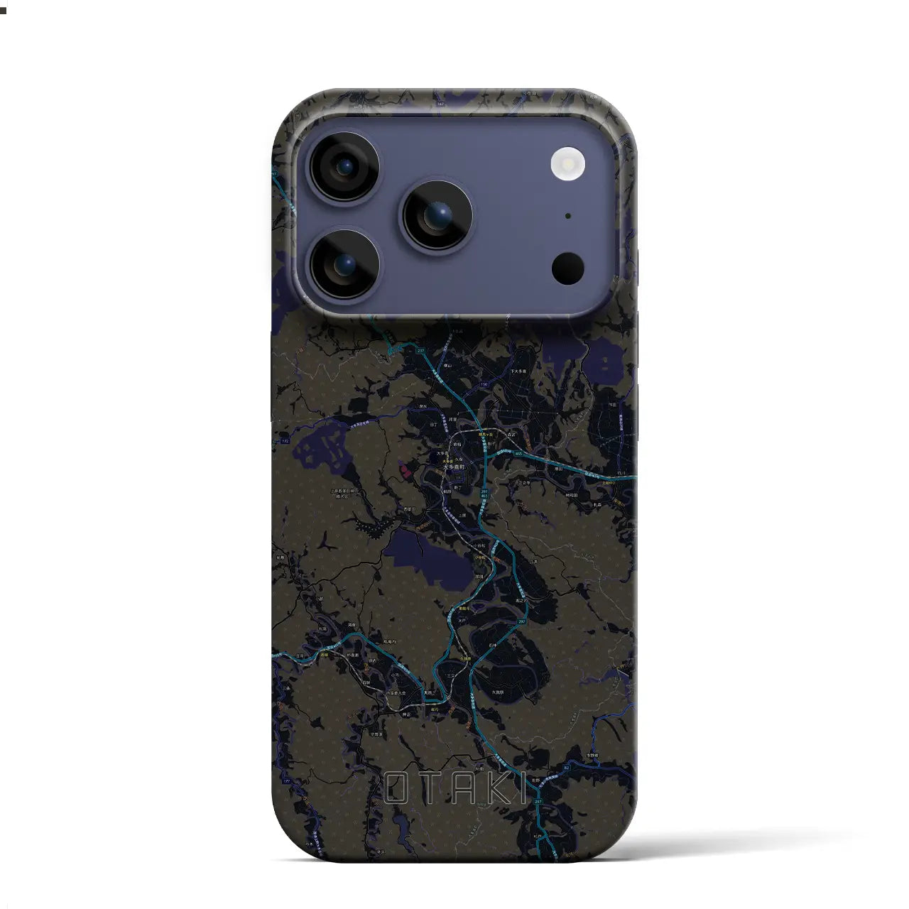 【大多喜（千葉県）】地図柄iPhoneケース（バックカバータイプ）