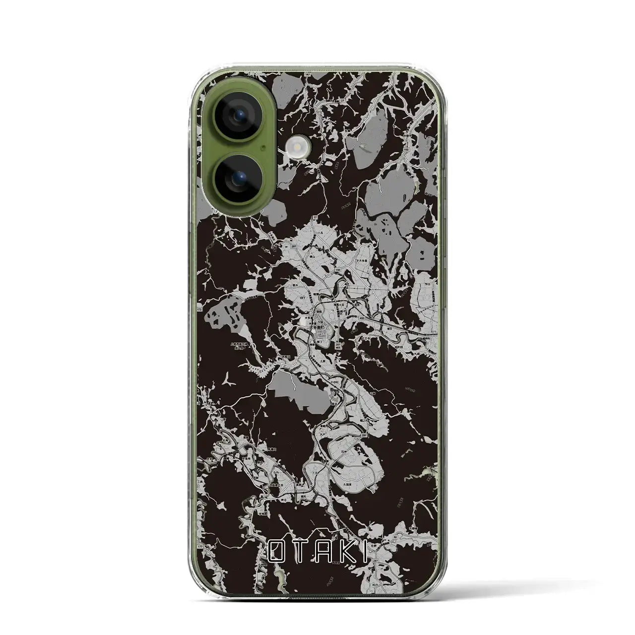 【大多喜（千葉県）】地図柄iPhoneケース（クリアタイプ）