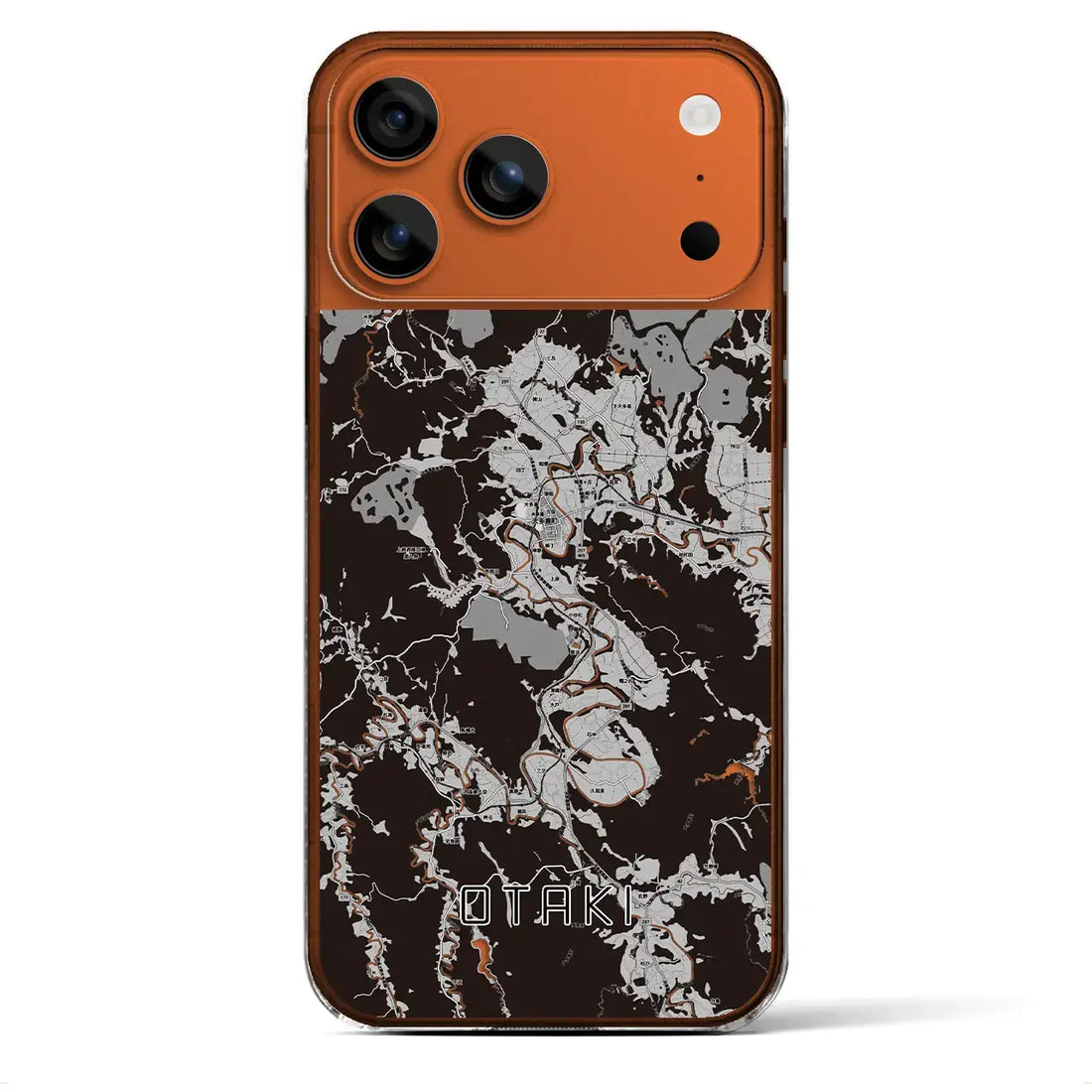 【大多喜(千葉県)】地図柄iPhoneケース(クリアタイプ)