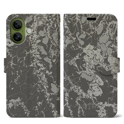 【大多喜（千葉県）】地図柄iPhoneケース（手帳タイプ）