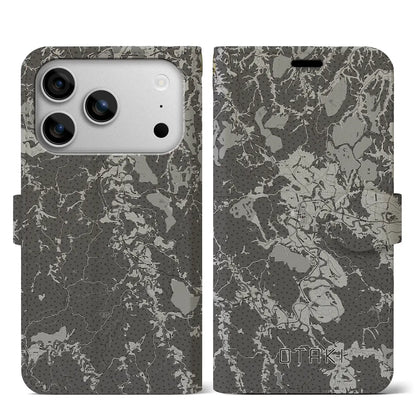 【大多喜（千葉県）】地図柄iPhoneケース（手帳タイプ）