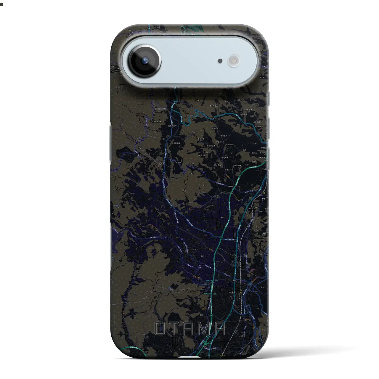 【大玉（福島県）】地図柄iPhoneケース（バックカバータイプ）