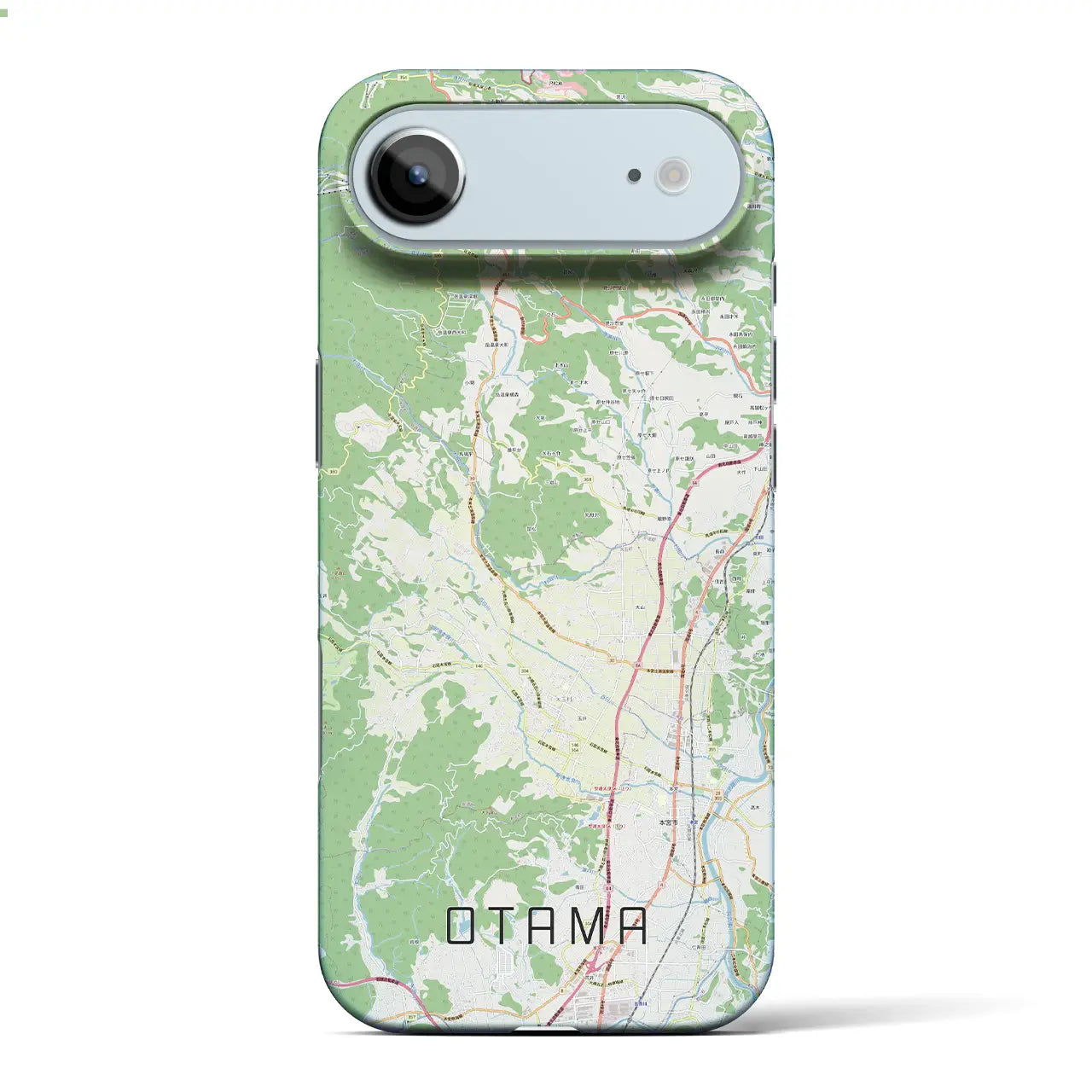 【大玉（福島県）】地図柄iPhoneケース（バックカバータイプ）