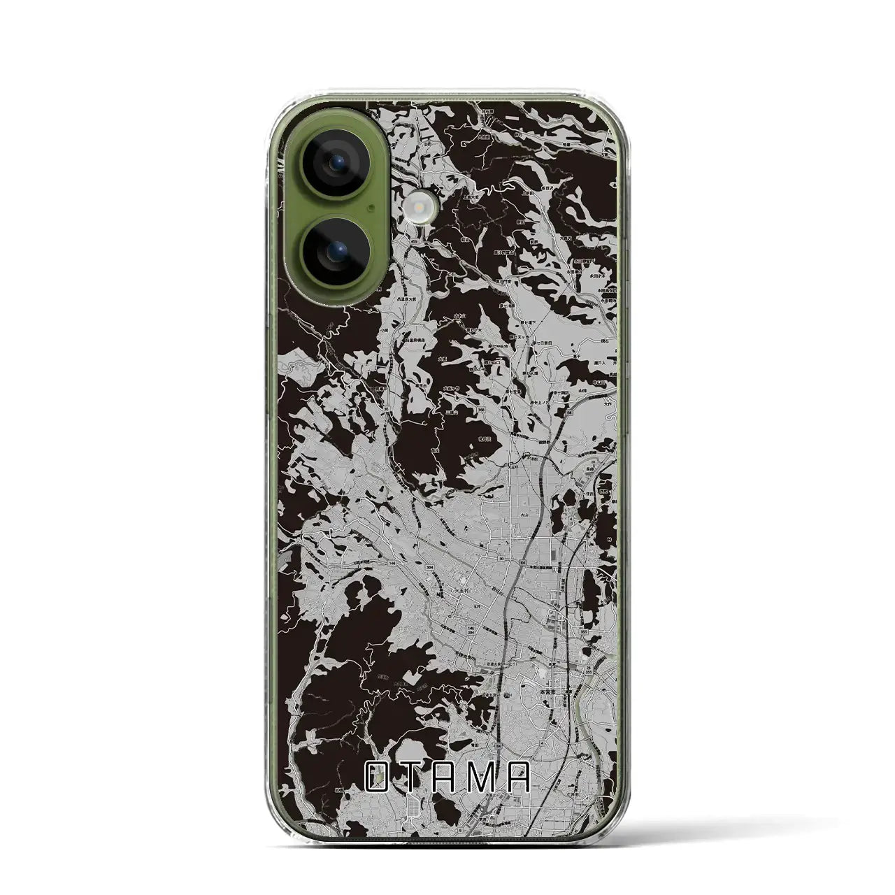 【大玉（福島県）】地図柄iPhoneケース（クリアタイプ）