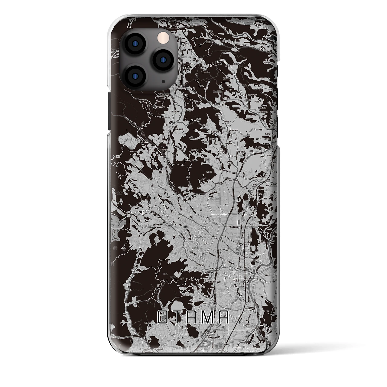 【大玉（福島県）】地図柄iPhoneケース（クリアタイプ）