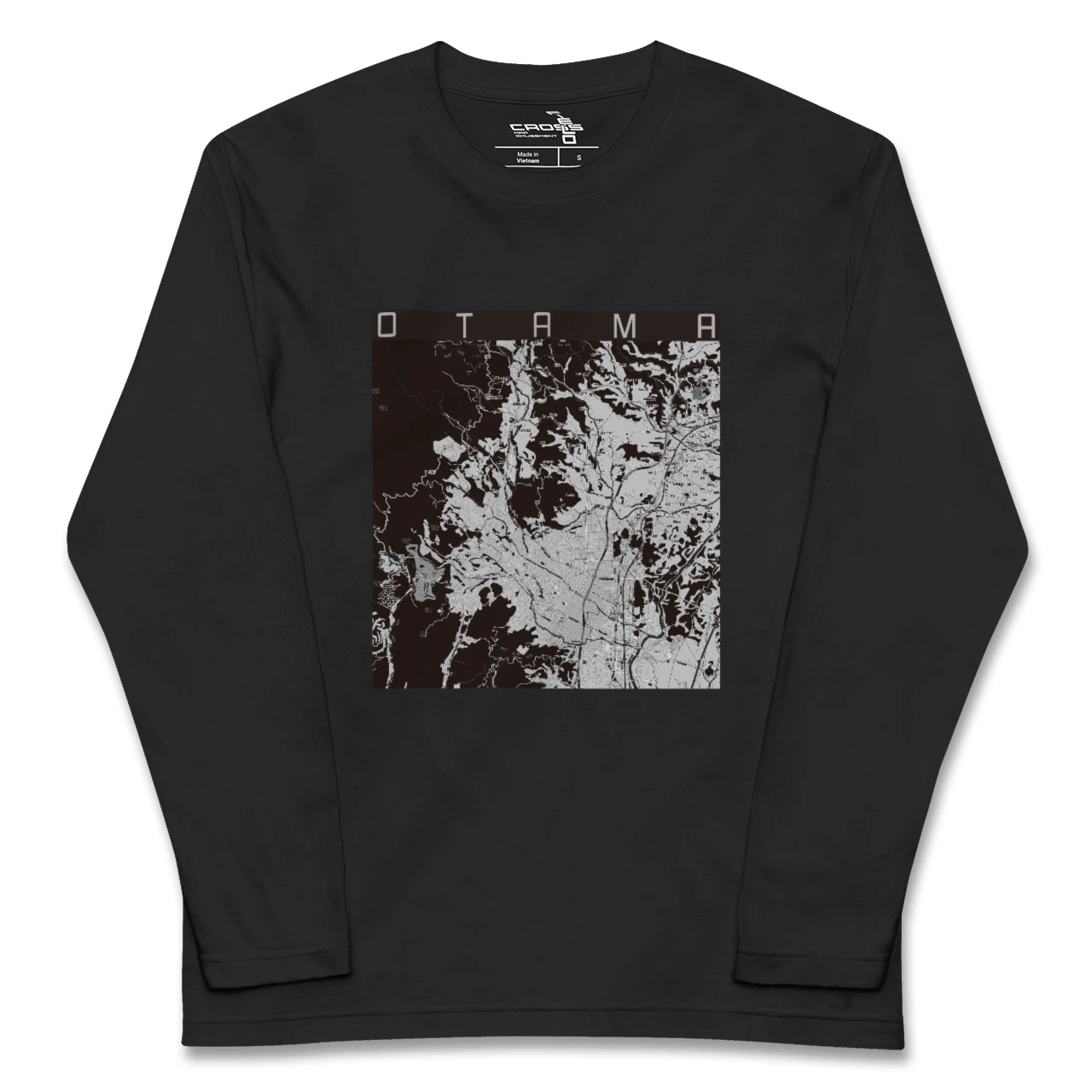 【大玉（福島県）】地図柄ロングスリーブTシャツ