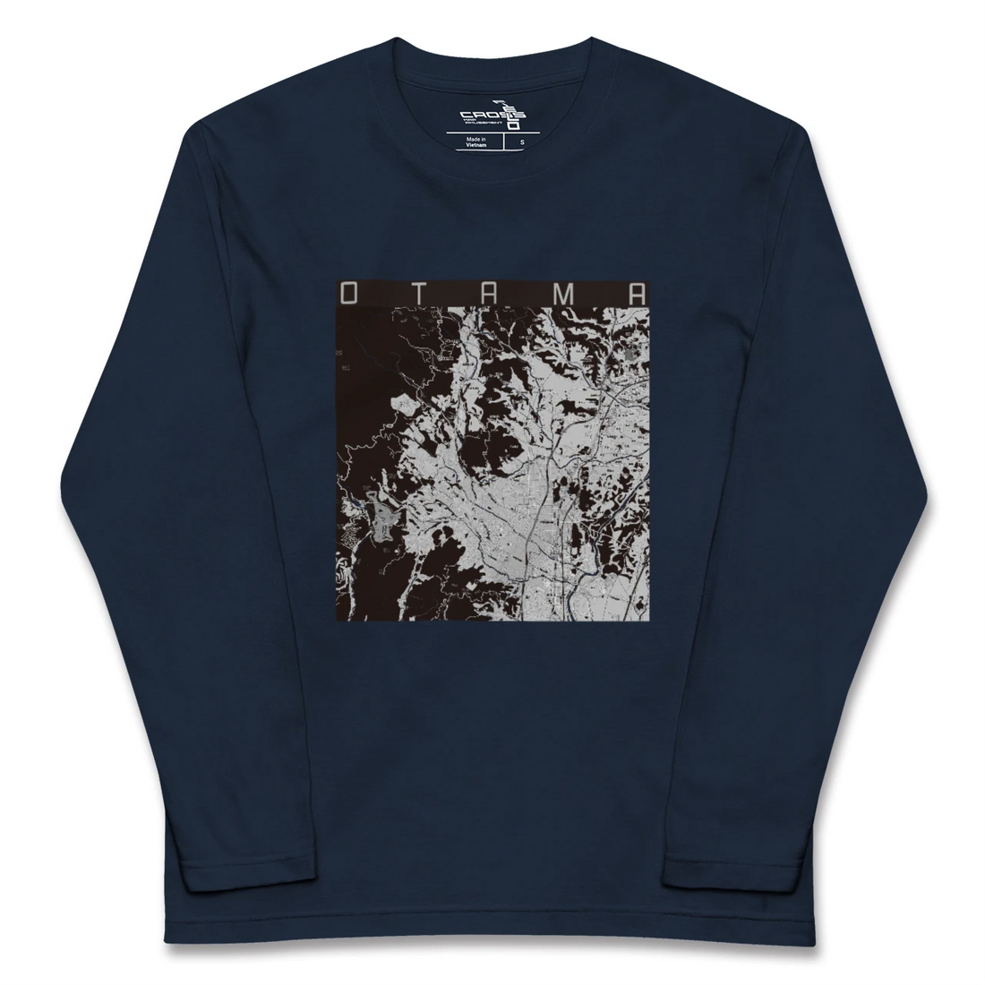 【大玉（福島県）】地図柄ロングスリーブTシャツ