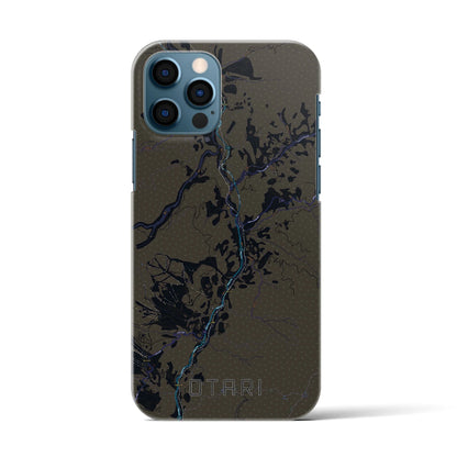 【小谷（長野県）】地図柄iPhoneケース（バックカバータイプ）