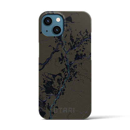 【小谷（長野県）】地図柄iPhoneケース（バックカバータイプ）