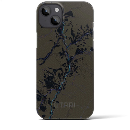 【小谷（長野県）】地図柄iPhoneケース（バックカバータイプ）