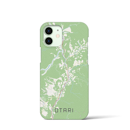 【小谷（長野県）】地図柄iPhoneケース（バックカバータイプ）