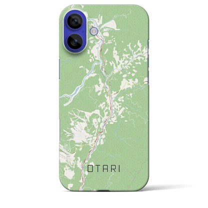 【小谷（長野県）】地図柄iPhoneケース（バックカバータイプ）ナチュラル・iPhone 16 Pro Max 用