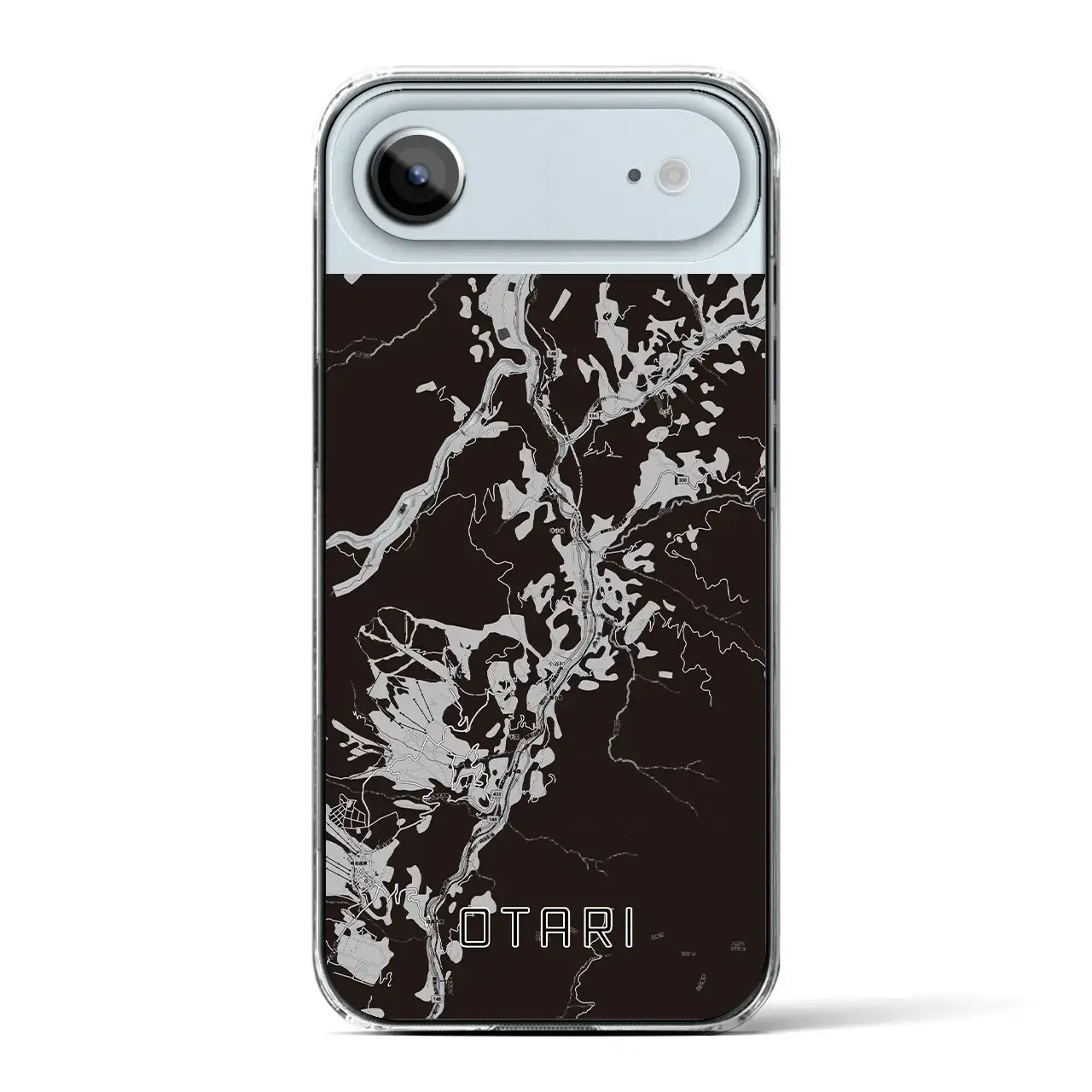 【小谷（長野県）】地図柄iPhoneケース（クリアタイプ）