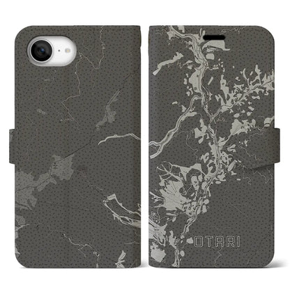 【小谷（長野県）】地図柄iPhoneケース（手帳タイプ）