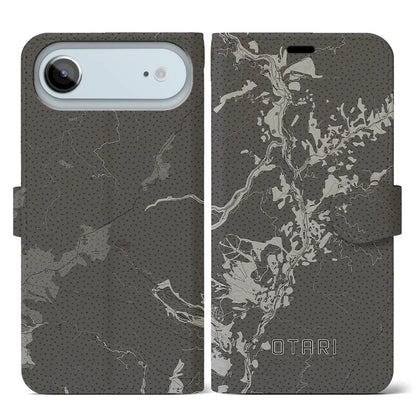 【小谷（長野県）】地図柄iPhoneケース（手帳タイプ）