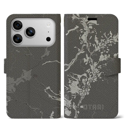 【小谷（長野県）】地図柄iPhoneケース（手帳タイプ）