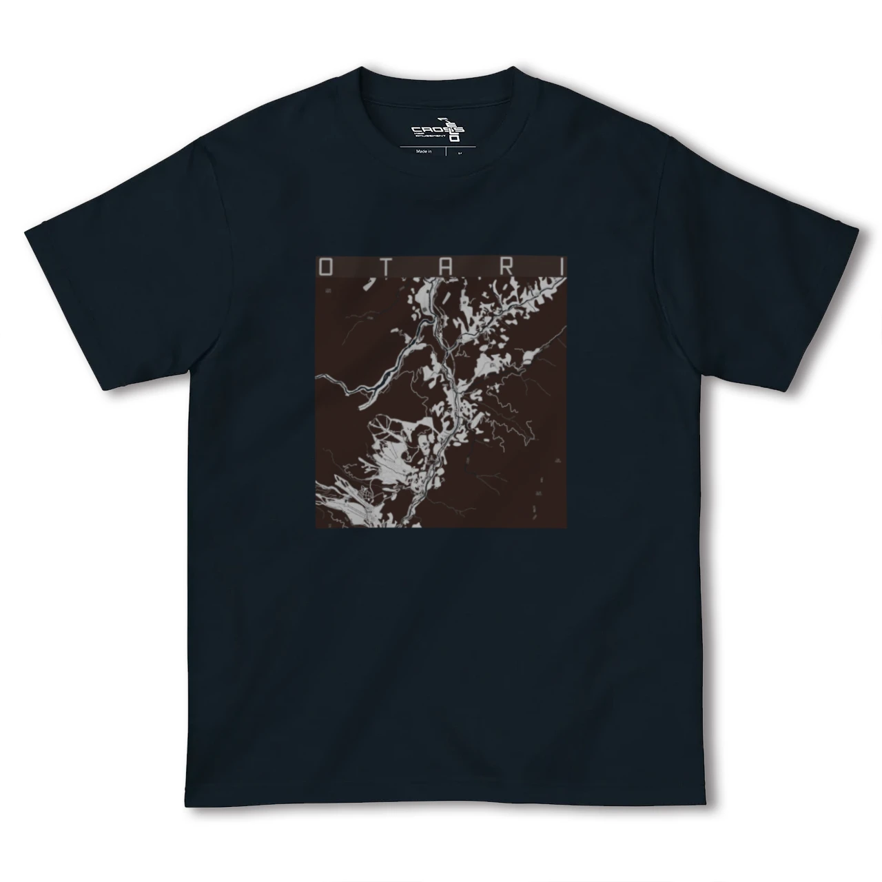 【小谷（長野県）】地図柄ヘビーウェイトTシャツ