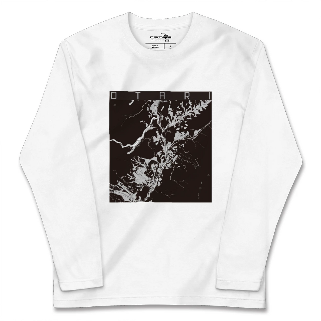 【小谷（長野県）】地図柄ロングスリーブTシャツ