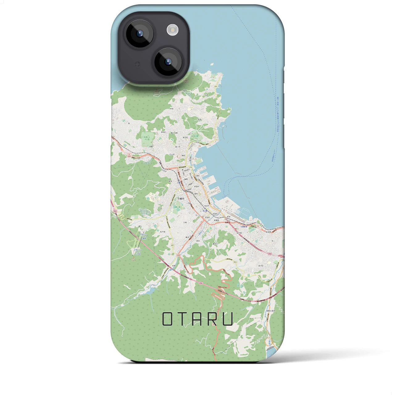 【小樽（北海道）】地図柄iPhoneケース（バックカバータイプ）