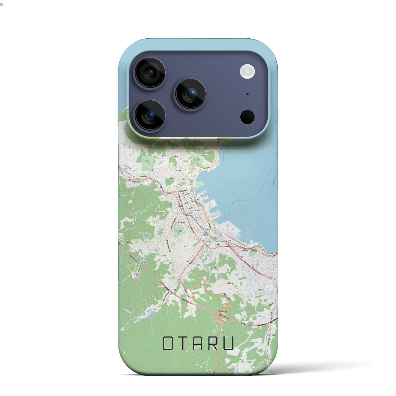 【小樽（北海道）】地図柄iPhoneケース（バックカバータイプ）