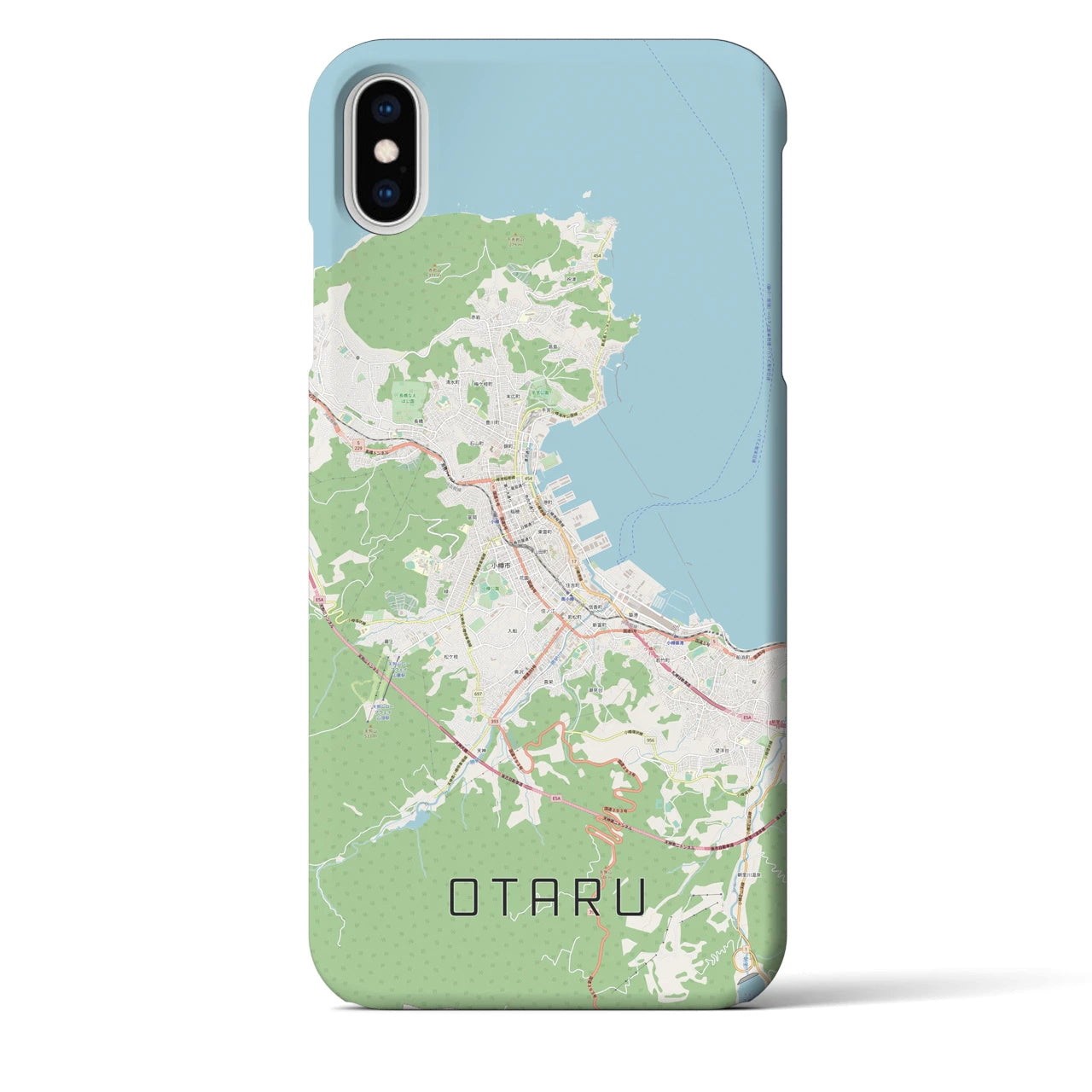 【小樽（北海道）】地図柄iPhoneケース（バックカバータイプ）