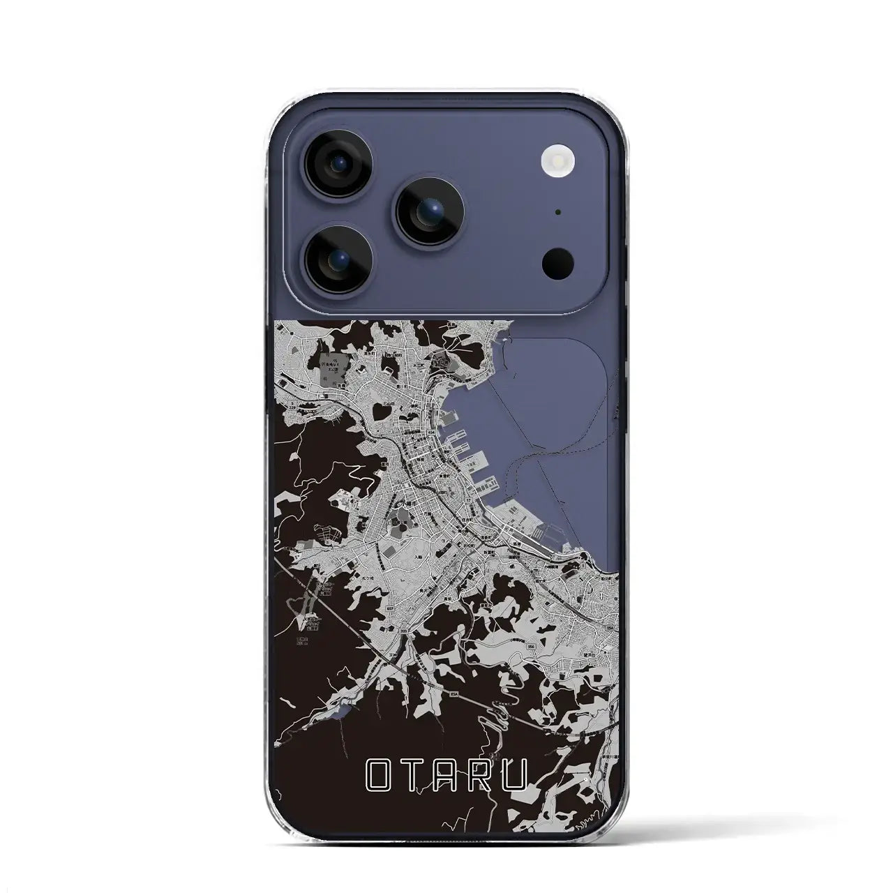 【小樽（北海道）】地図柄iPhoneケース（クリアタイプ）