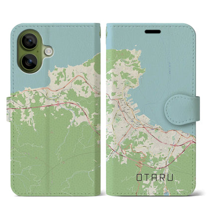 【小樽（北海道）】地図柄iPhoneケース（手帳タイプ）