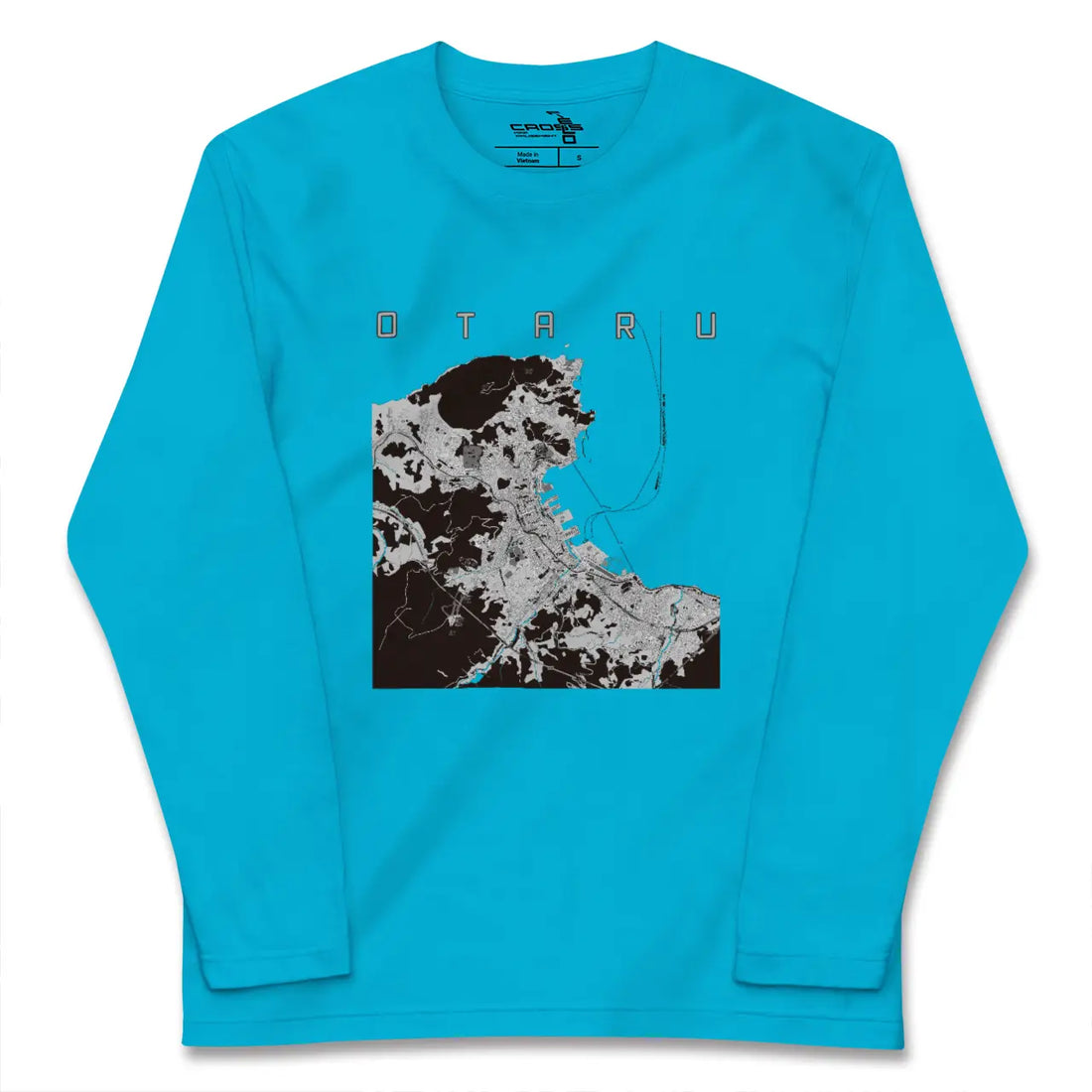 【小樽（北海道）】地図柄ロングスリーブTシャツ