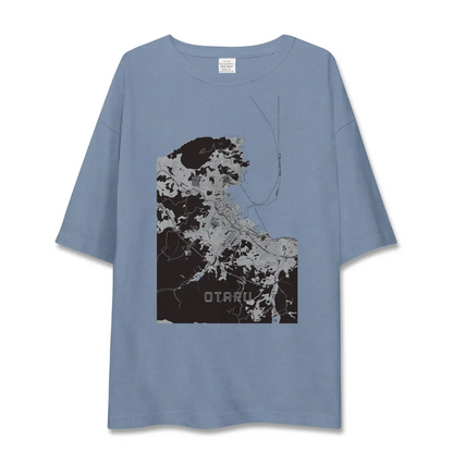 【小樽（北海道）】地図柄ビッグシルエットTシャツ