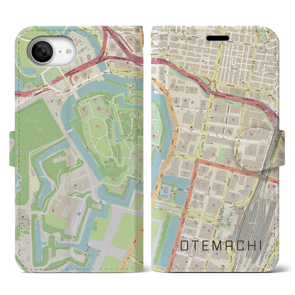 【大手町（東京都）】地図柄iPhoneケース（手帳タイプ）