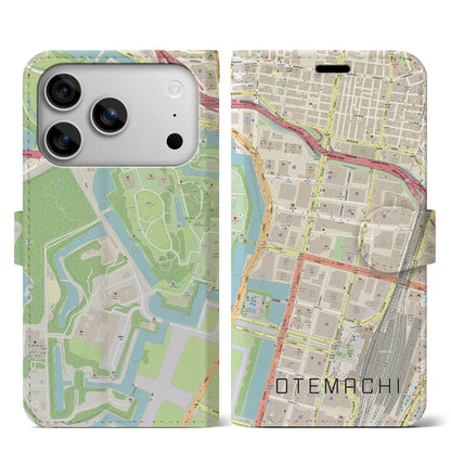 【大手町（東京都）】地図柄iPhoneケース（手帳タイプ）