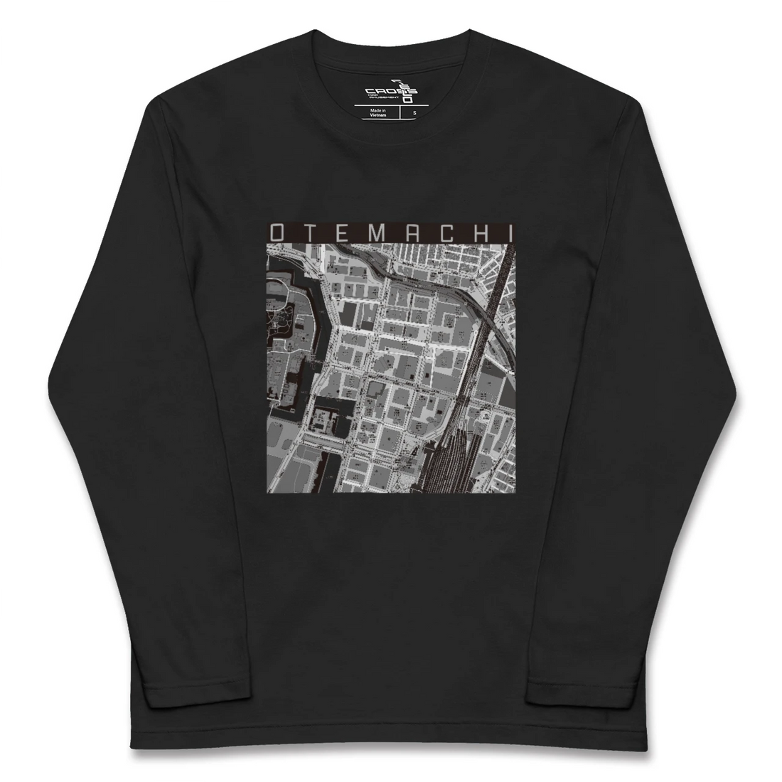 【大手町(東京都)】地図柄ロングスリーブTシャツ