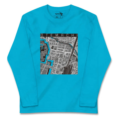 【大手町（東京都）】地図柄ロングスリーブTシャツ