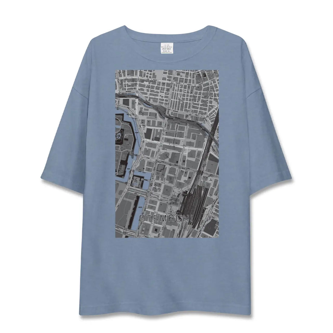 【大手町(東京都)】地図柄ビッグシルエットTシャツ