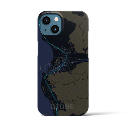 【乙部（北海道）】地図柄iPhoneケース（バックカバータイプ）