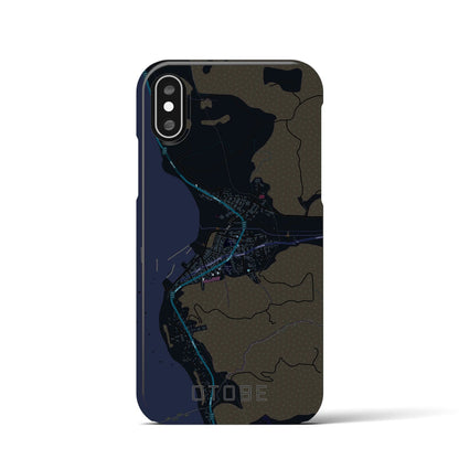 【乙部（北海道）】地図柄iPhoneケース（バックカバータイプ）