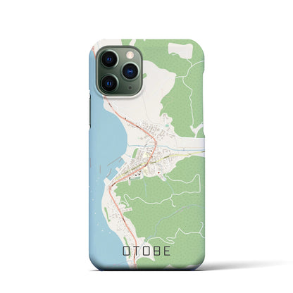 【乙部（北海道）】地図柄iPhoneケース（バックカバータイプ）