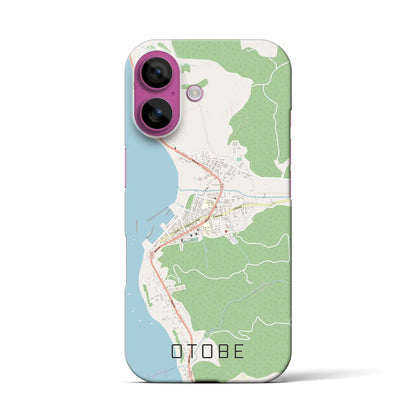 【乙部（北海道）】地図柄iPhoneケース（バックカバータイプ）