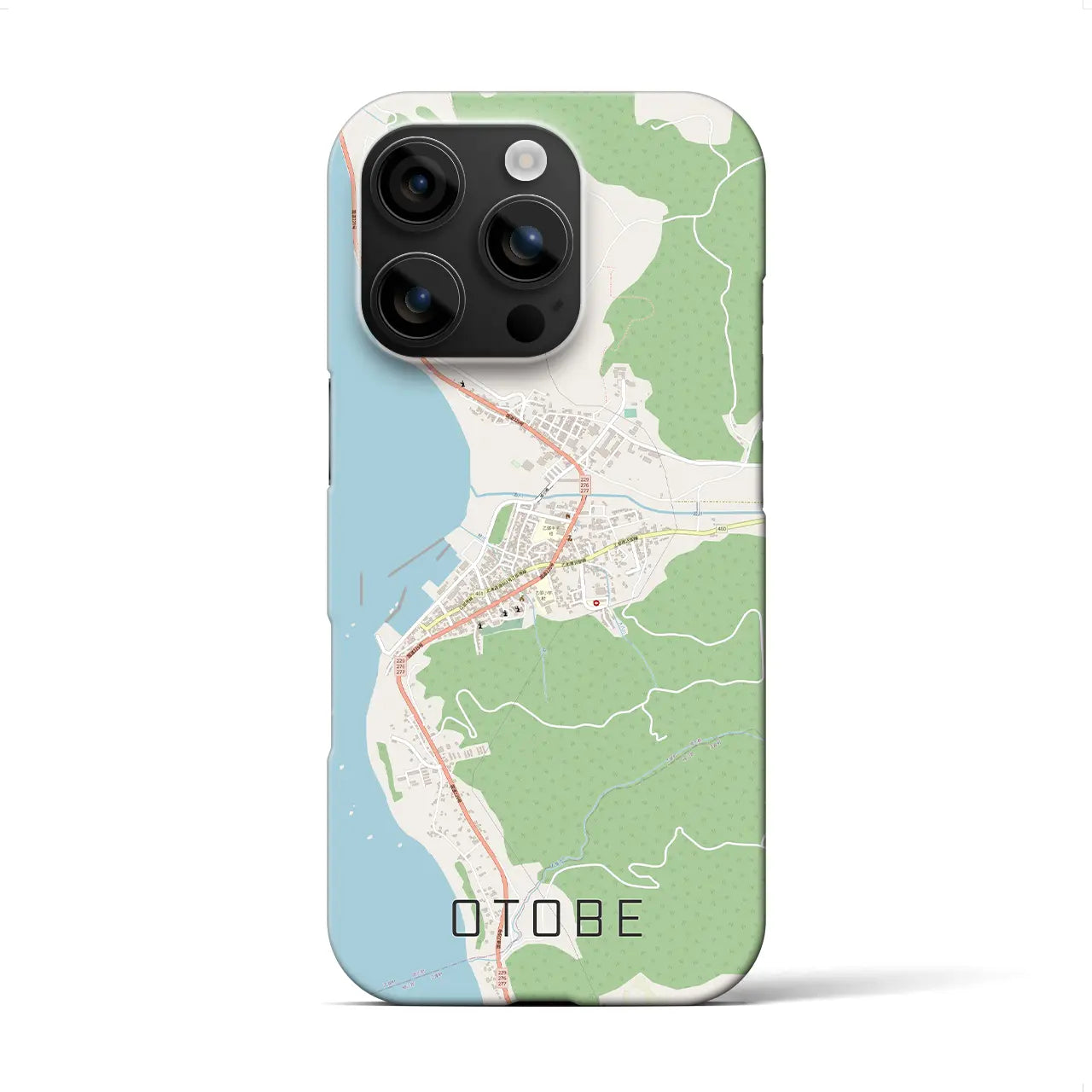 【乙部（北海道）】地図柄iPhoneケース（バックカバータイプ）
