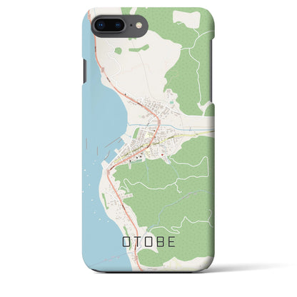 【乙部（北海道）】地図柄iPhoneケース（バックカバータイプ）