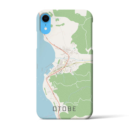 【乙部（北海道）】地図柄iPhoneケース（バックカバータイプ）